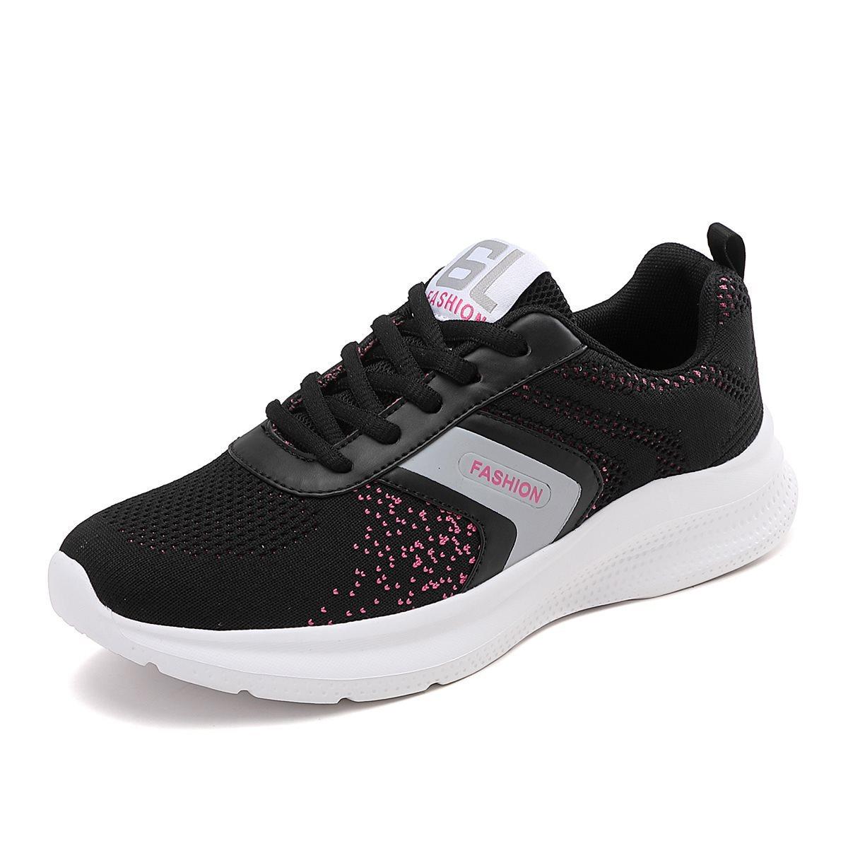 

Большие размеры Весенние сетчатые спортивные кроссовки Женские дышащие, нескользящие и износостойкие повседневные кроссовки для бега Женская обувь 42 чёрный