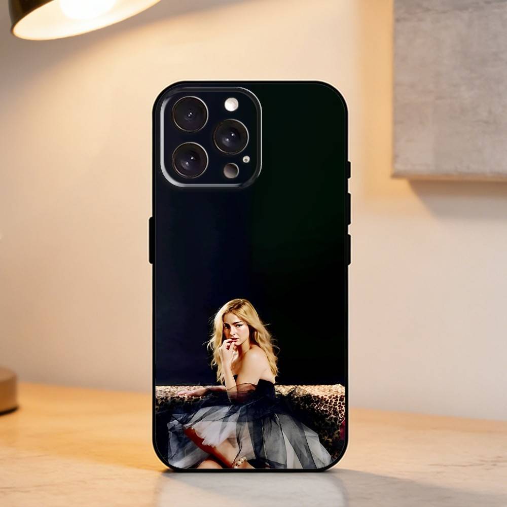 A-Addison Rae   Phone Case For iPhone 17,16,15,14,13,12,11 Plus,Pro Max,XS,Soft Silicone Black Cover