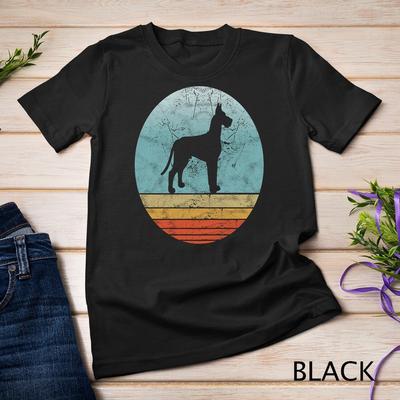 T-shirt Unisexe Chien Dogue Allemand Race Rétro Style Vintage Animal Amoureux des Chiens
