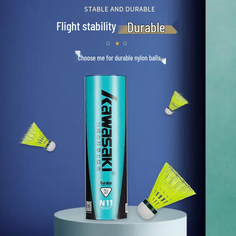 Kawasaki N11 Durable Nylon Badminton Shuttlecocks