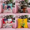 The Summer Hikaru Died Anime Pillow Case Anti-Dustmite Pillowcase Invisible Zipper Silky Short Plush Sofa Cushion Cover