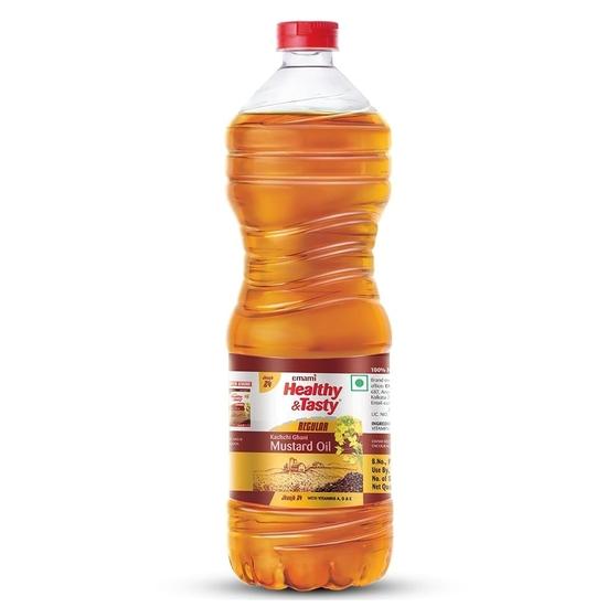 Рапсовое масло Emami Healthy and Tasty Kachchi Ghani Regular, 825 г ПЭТ-бутылка