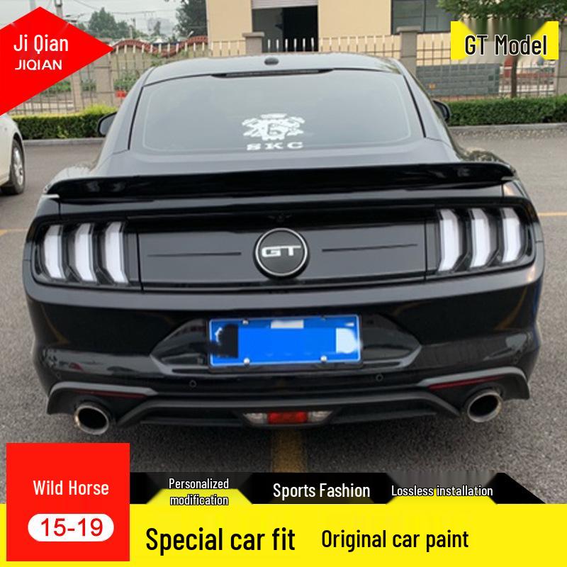 15-22 Mustang Rear Spoiler: Modified Fixed Wing & No-Drill Diffuser