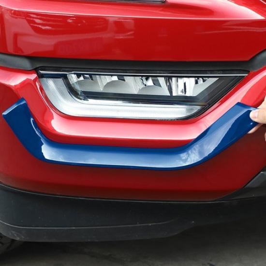 Front Fog Light Lamp Eyebrow Cover Trim Decor For Ford F150 21+ Blue Accessories