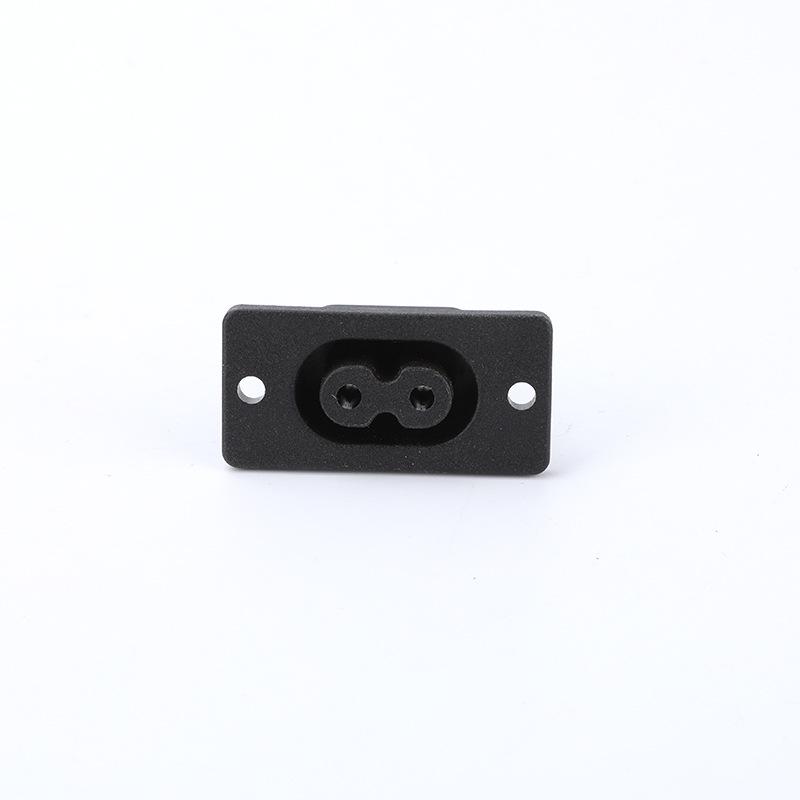 Figure-eight Female Power Socket, 2-Hole Plug, 8-Shaped Connector