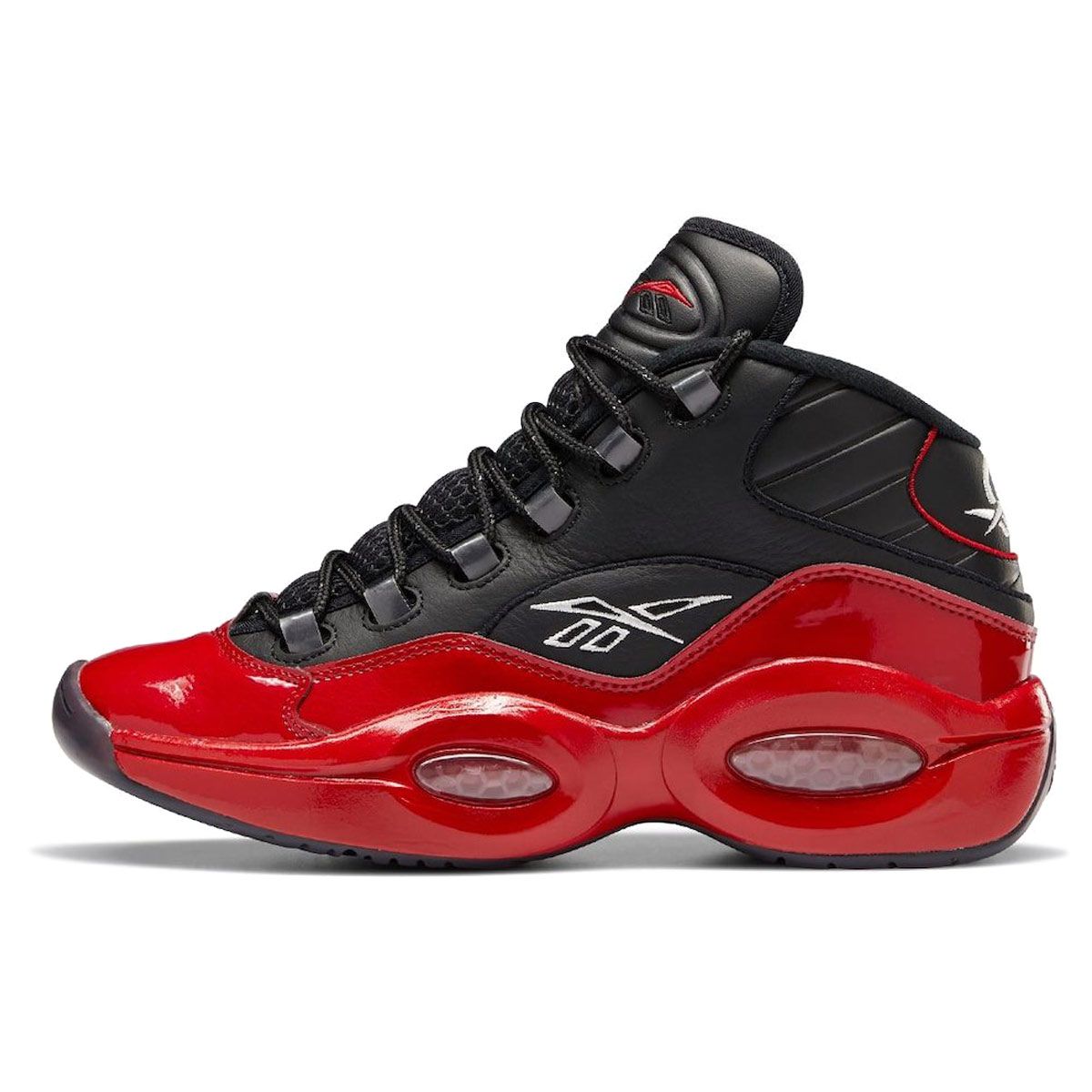 

Reebok Question Mid Street Sleigh кроссовки унисекс черные Vector-Red G57551