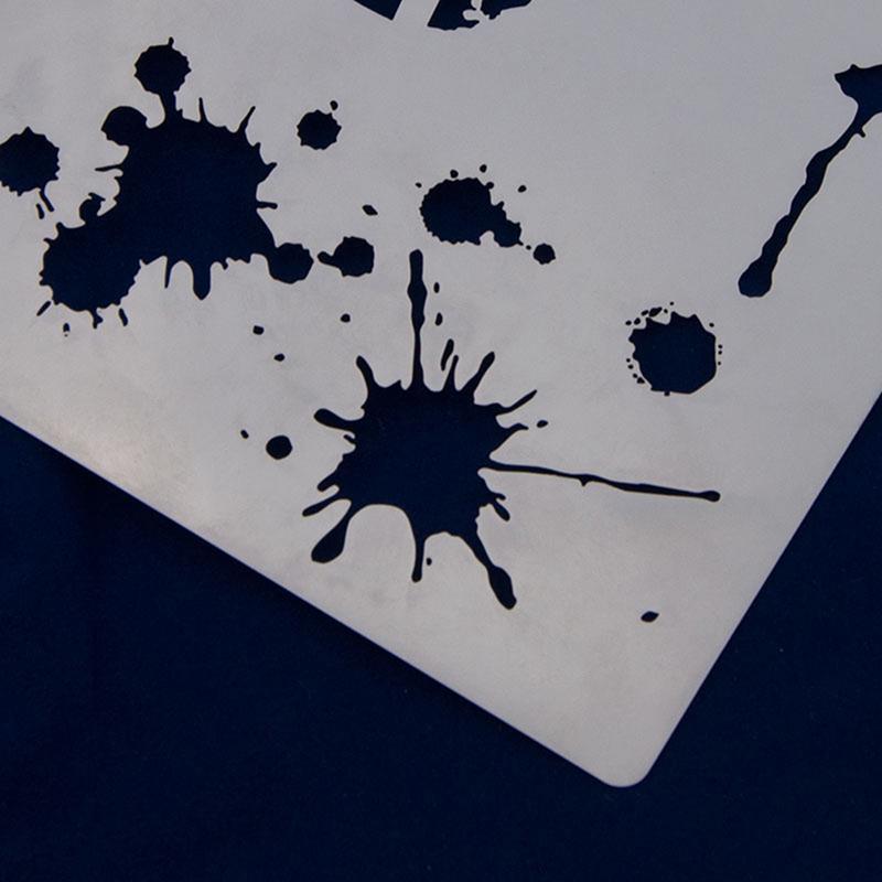 Reusable Water Droplet Mold Airbrush Art Diy Home Decor Scrapbooking