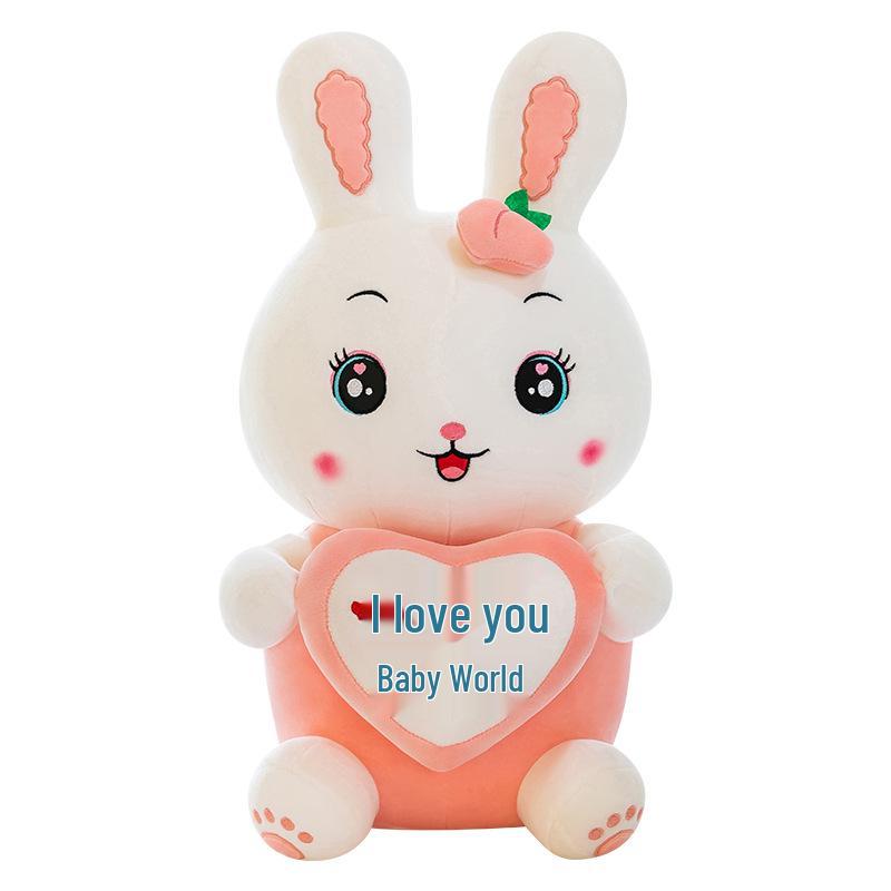 Cute Fruit Heart Rabbit Plush Pillow - Large Doll Children's Sleep Gift