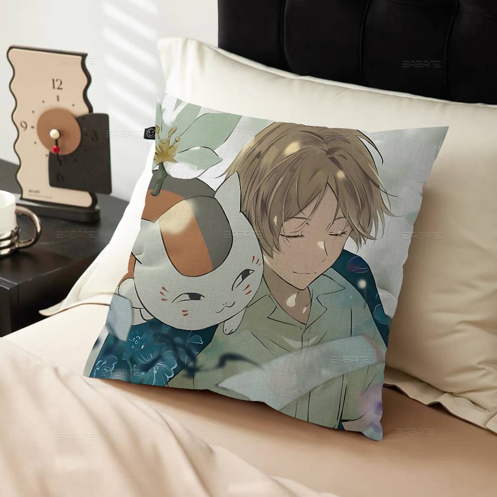 Natsume Yuujinchou Cartoon Cushion Cover Pillow Cover Decor Pillowcase Printed Cushion Case for Couch