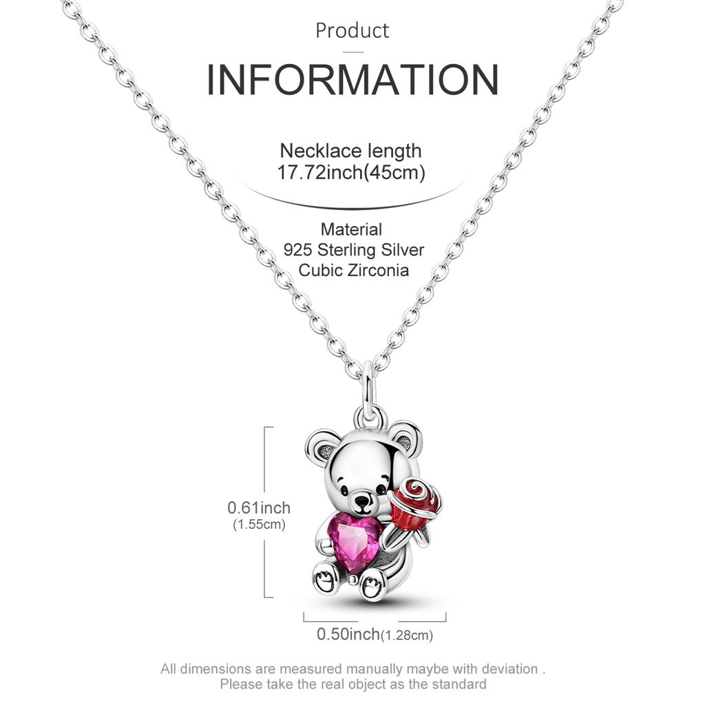 New 925 Silver Necklace Zircon Heart Butterfly Simple Necklaces For Women Anniversary Birthday Jewelry Gift Female