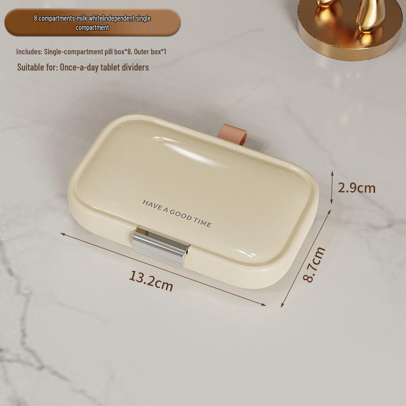 Portable Weekly Pill Organizer: Large Capacity, Sealed, Three Times Daily Dispenser, Travel-Friendly Medication Box.