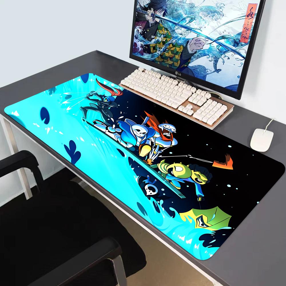 HYBXAXC Computer Laptop Mauspads Undertale Großes Gaming-Mauspad Tastaturpads Schreibtischunterlage PC-Gamer-Mausmatte Silikon-Mauspad