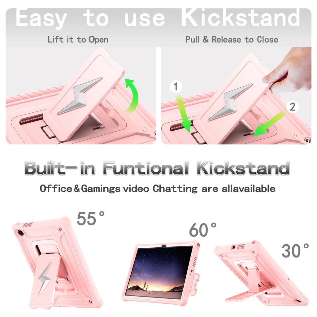 Heavy Duty Stand Case Universal for Lenovo Tab 10.1 2025 K10C Model TB311XU TB311FU ZAEH0019IN ZAEH0180IN ZAEJ0054IN Armor Cover