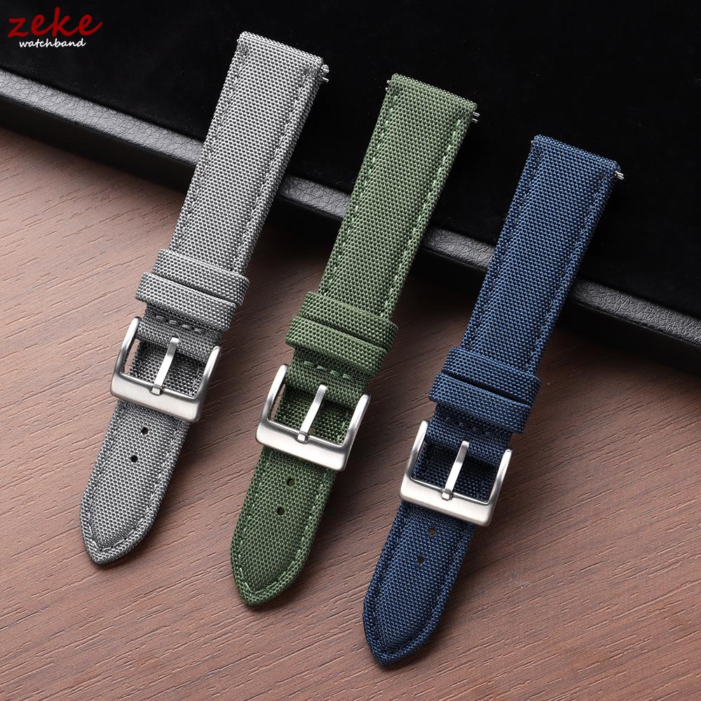 Segeltuch Uhrenarmband 20mm 22mm für Omega Uhrenarmband Doppelseitiges Nylon Uhrenarmband Schnellverschluss Sport Armband Gürtel für Herren
