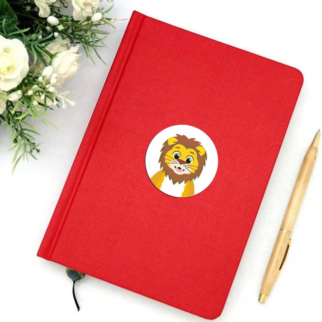 500 Sheets Per Roll Children's Reward Self-adhesive Stickers Label Office Stationery Decorative Labels Animal Incentive Sealing Stickers