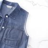 Women's Comfortable Fashion Denim Casual Cardigan Button Vest Jacket