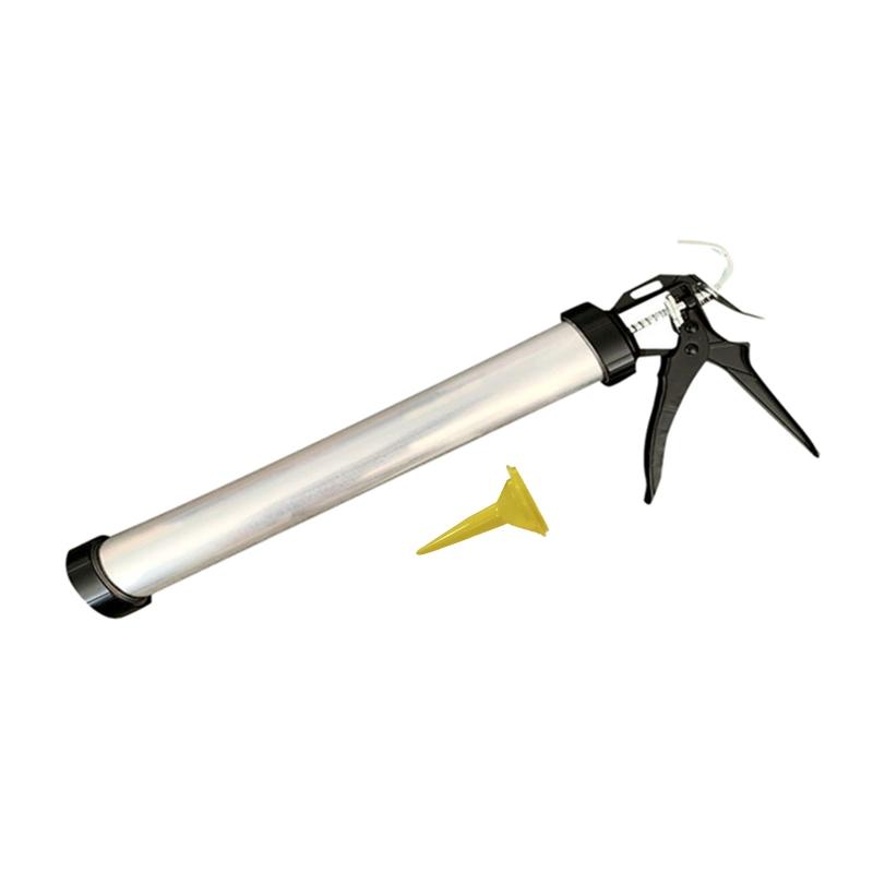 Professional Caulking Gun Full Metal Structure ABS Gun 400-600ML StrongThrust Ratio Hand Caulking Guns for Tubular Glue