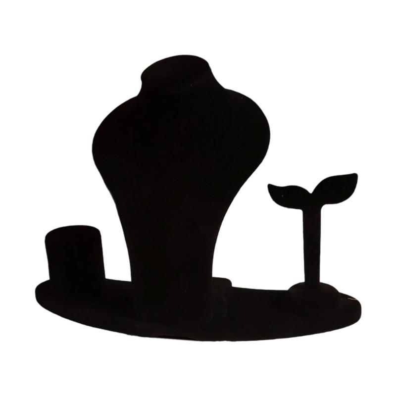 Multifuntional Jewelry Display Solution Jewelry Holder Fabric Texture Jewelry Set Stand for Various Accessory Types