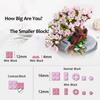 Non-Toxic Sakura Potted Bouquet Building Blocks Plant Bonsai Succulent Model Bricks Desktop Ornaments Kids Educational Toys Holiday Gifts