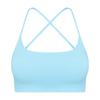 2023 New Cut Out Cross Beauty Back Exercise Underwear Women's Thin Square Collar Workout Top Sexy Yoga Bra Quick-Drying