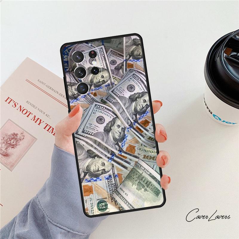 Dollars Money phone case For Samsung Galaxy S24 S25 S23 S22 Ultra Note 10 20 Plus S20 S21 FE Cover