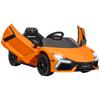 Electric Car for Kids Aged 3-5, Gentle Drive, Remote-Controllable, with Horn, Plastic and Metal, Orange