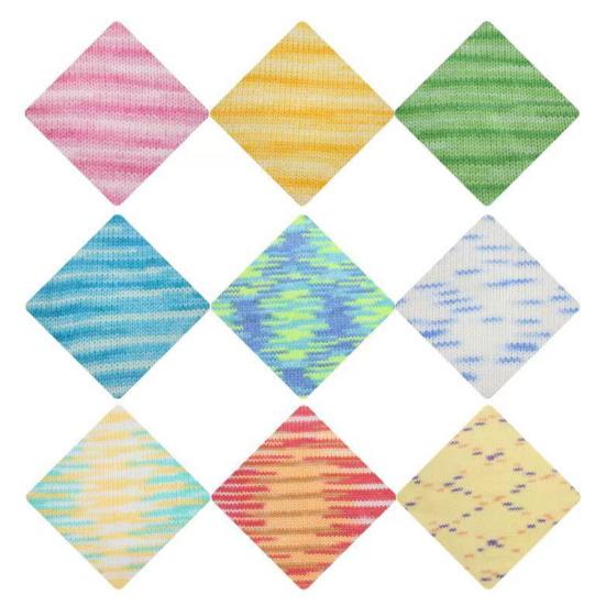 Gomitolo di Filato Multicolor 7,7 Iarde Filato in Fibra Acrilica Filato Colorato per Uso Artigianale per Lavorare a Maglia Uncinetto Maglioni Sciarpe Cappelli Bambole Artigianato Fai da Te