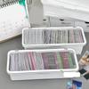 1Pcs Dust-Proof Makeup Storage Box Simple With Lid Drainage Chopstick Cage Rectangular Plastic Stationery Container Students