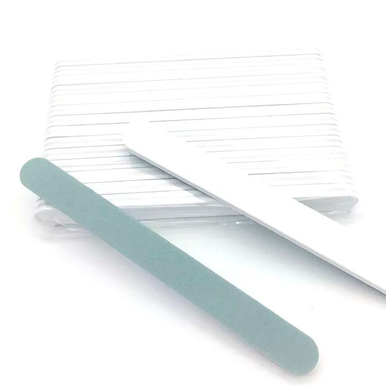 Dual-Sided Green & White Nail File and Polishing Tool