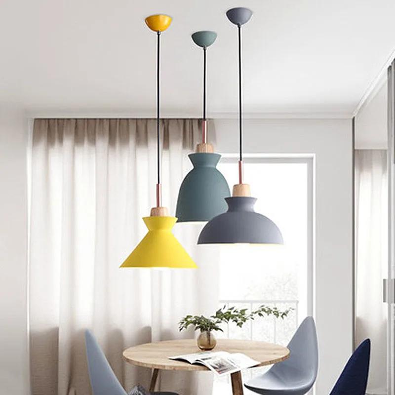 Heiß Verkaufter Nordischer Kronleuchter Kreative Persönlichkeit Restaurant Café Modern Macaron Einzelkopf Gang Musikinstrument Lampe Neu