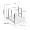 2026 Best!! Stainless Steel Cutting Board Holder Pot Lid Organizer Stand Storage Draining Space-saving 1Set