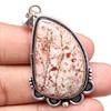 Pendant Leopard Skin Jasper Gemstone Mother's Day Gift Silver Jewelry 2.25"