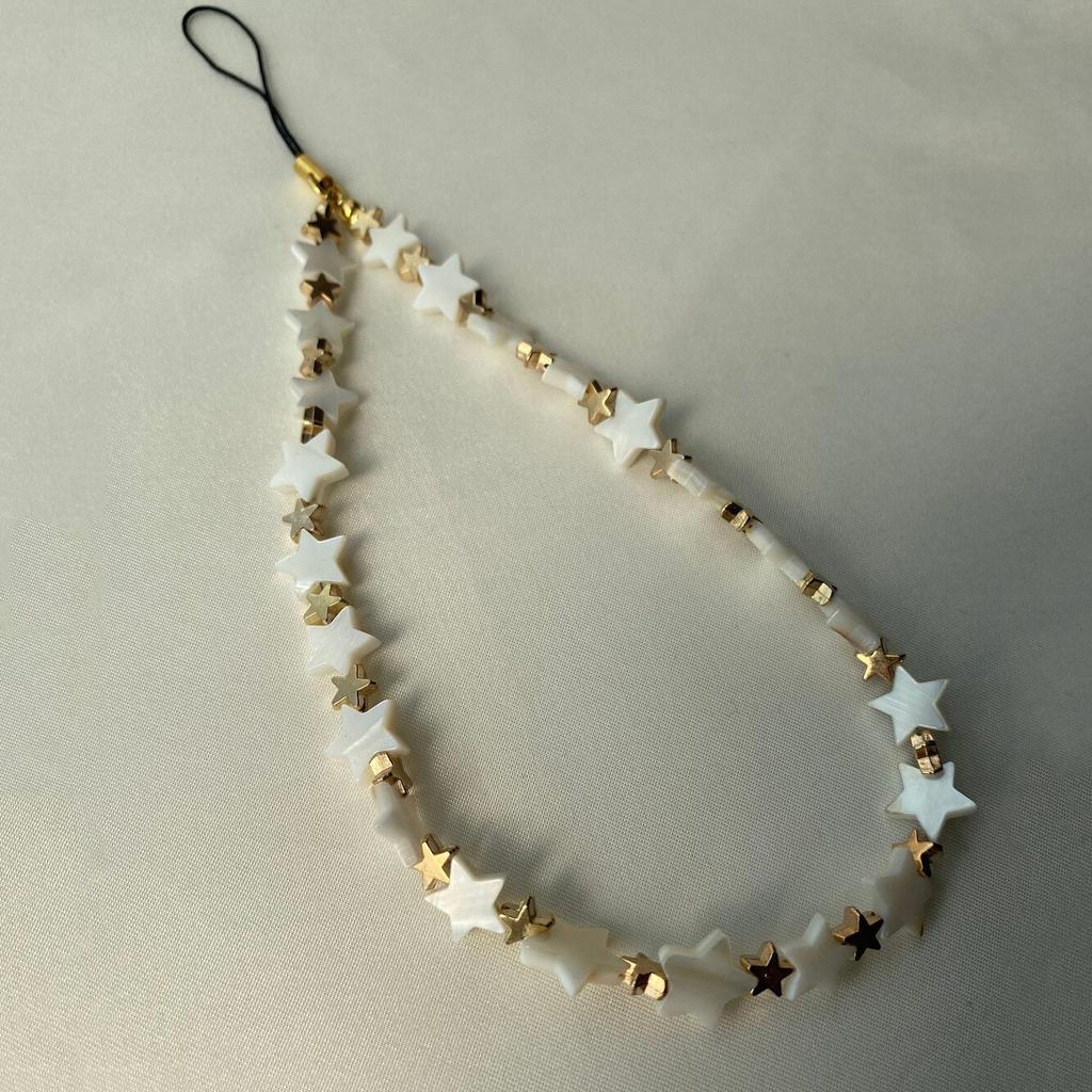 Love Wampum Handykette Schlüsselanhänger Nachahmung Perlenschale Handyanhänger Einfaches und vielseitiges Handyschalenzubehör