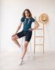 Women's T-shirt with an Embroidered Lily Pattern