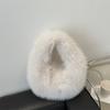 Fashion Plush Bag Women's Large Capacity 2025 New Autumn and Winter Niche One-shoulder Portable Fluffy Dumpling Bag