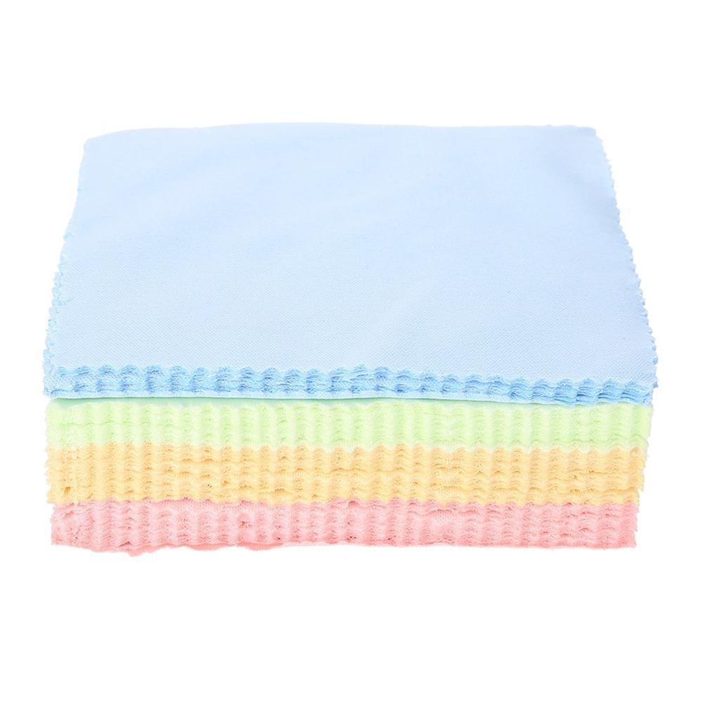 

100pcs 3.94 x 3.94in Jewelry Cleaning Cloth Vibrant Colors Fiber Material Microfiber Cleaning Cloth Eyeglass Cleaning Cloth