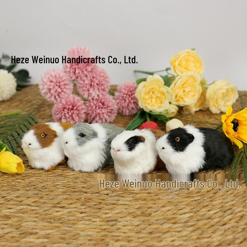 Plush Guinea Pig & Hamster Home Ornament Model