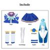 Aqua Cosplay Konosuba God`s Blessing on This Wonderful World Cosplay Costume Wig Women Anime Comic Party Role Playing Outfits