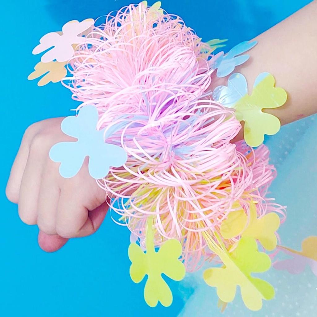 June 1st Cheerleading Wrist Flowers for Kindergarten Dance and Sports Events