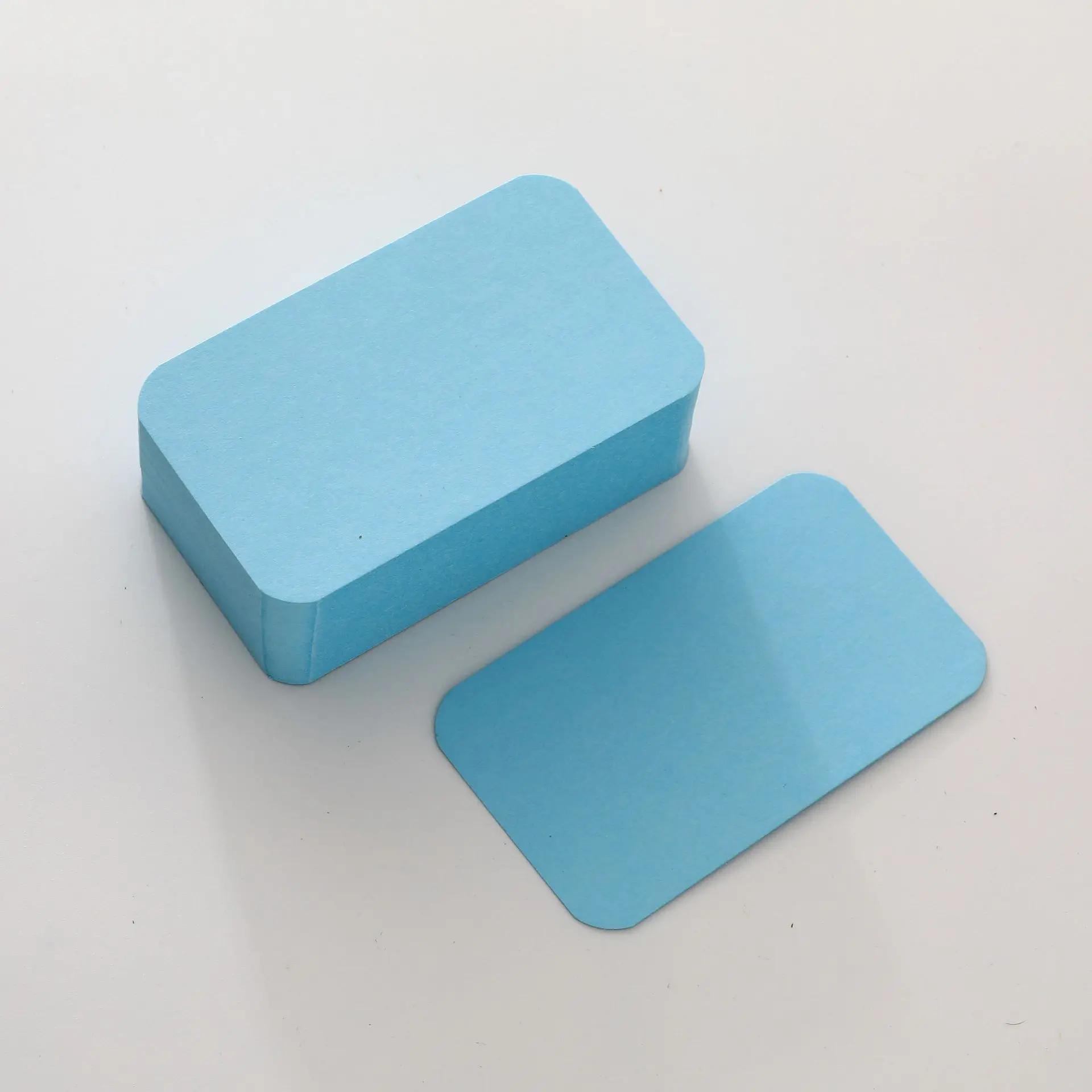 

100/50/20 шт. Цветная крафт-бумага Карточка Ретро Двусторонняя Карточка для слов DIY Открытка Подарок Поздравительная пригласительная карточка Карточка для заметок 20pcs синий