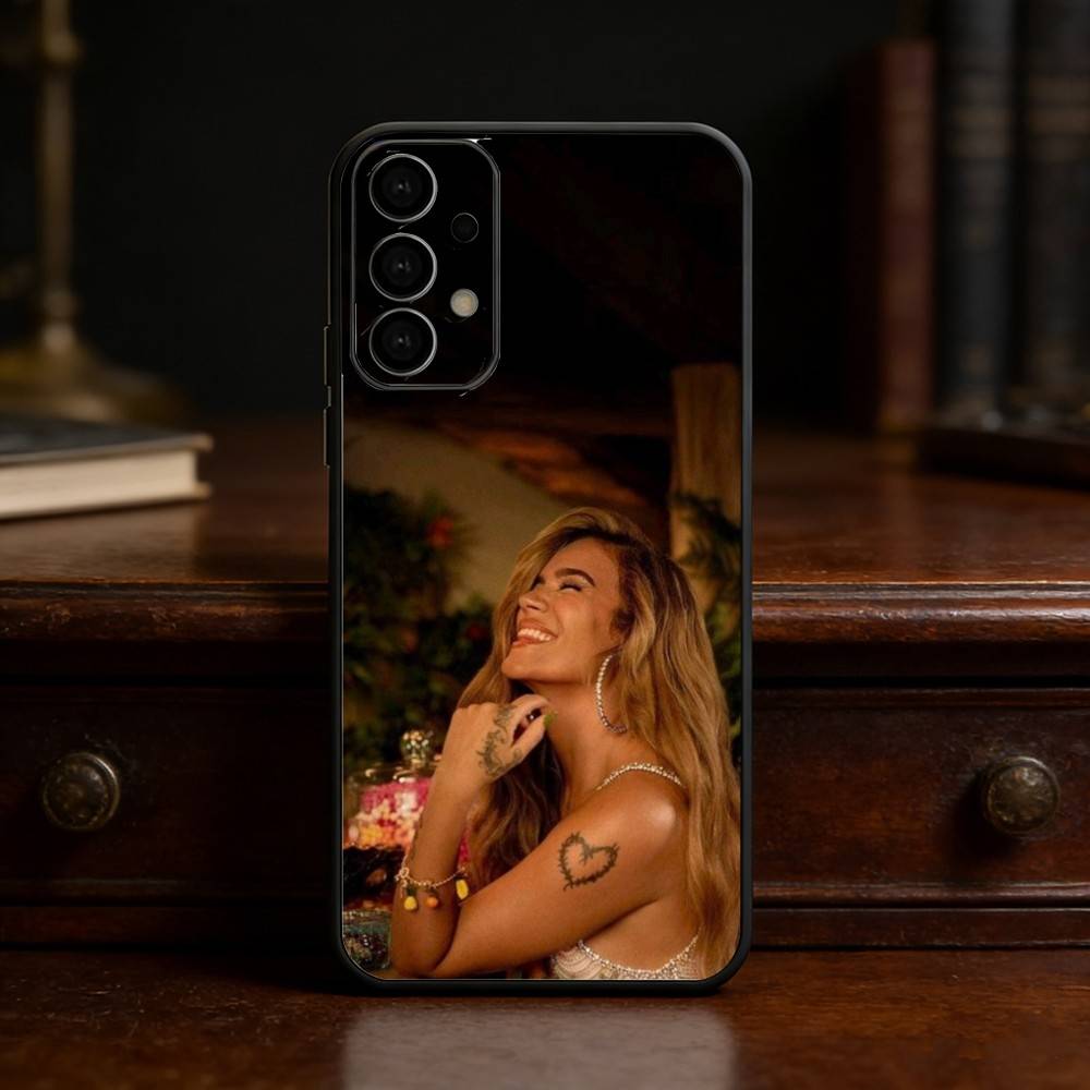 K-Karol G Tropicoqueta Phone Case For Samsung S25,24,23,22,30,21,10,9,Ultra,Plus,Lite Soft Black Case