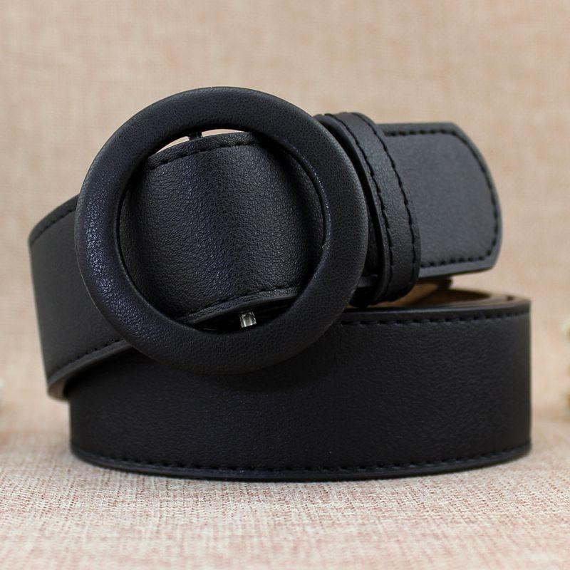 Stylish Pu Women's Waist Belt With Smooth Buckle For Fashionable Casual Look In Five Colors