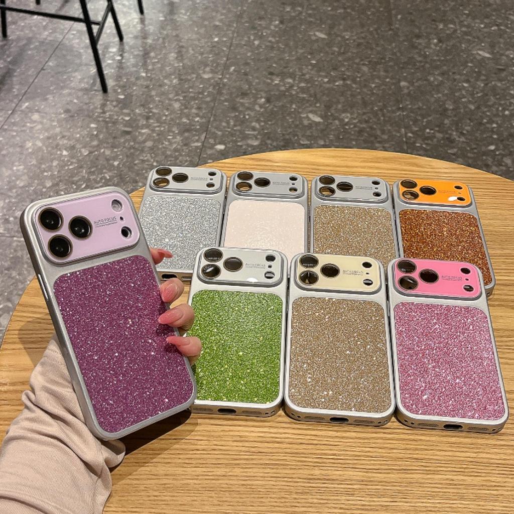 Korean Glitter iPhone 17 Pro Max Case: Full Coverage & Large Window