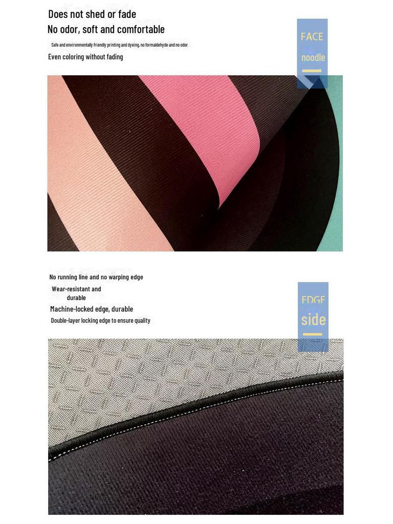 Pogrubiona Antypoślizgowa Mata do Jogi i Fitnessu Redukująca Hałas, Bardzo Szeroka i Długa do Aerobiku w Domu lub Tańca Dzieci