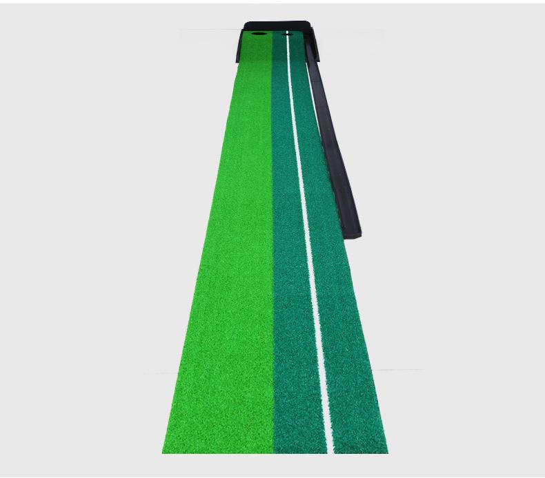 Indoor Ball Return Golf Putting Practice Set with Baffle - Portable and Popular