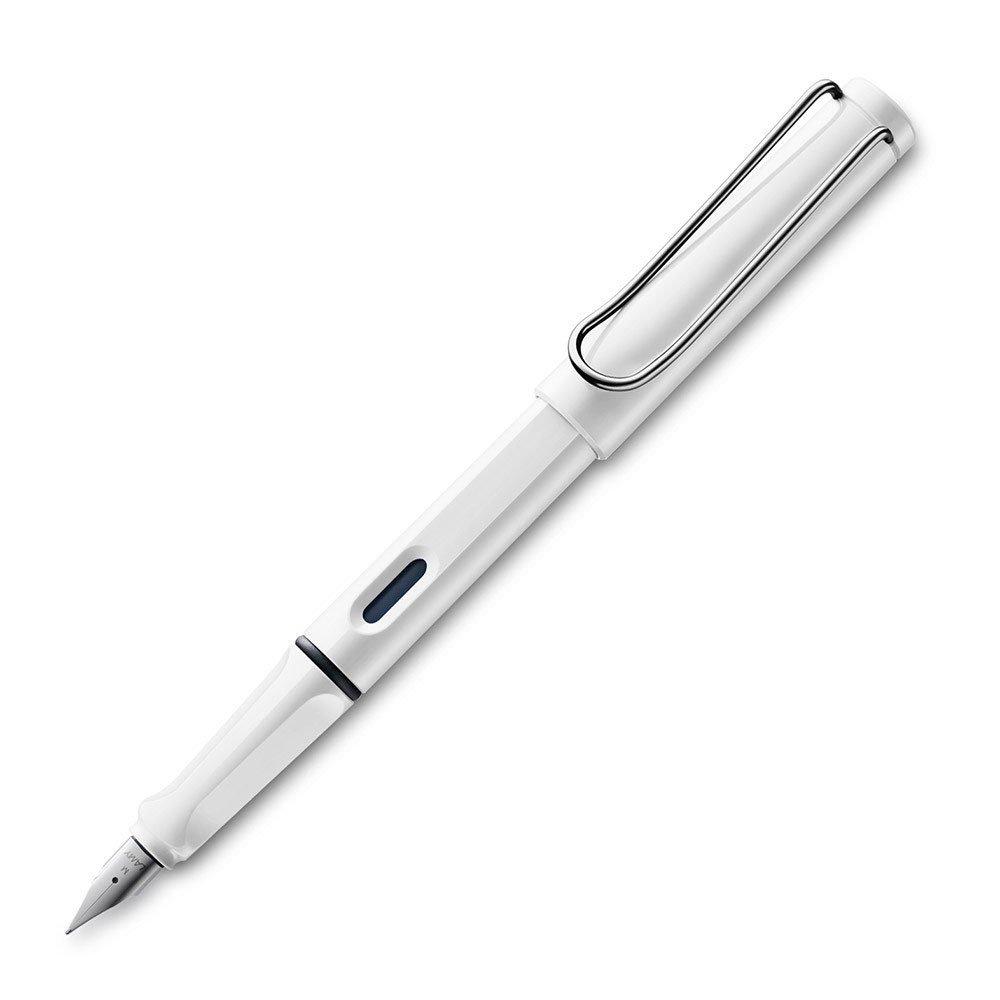 LAMY LAMY Safari Fountain Pen F White Stock Item L19WHF