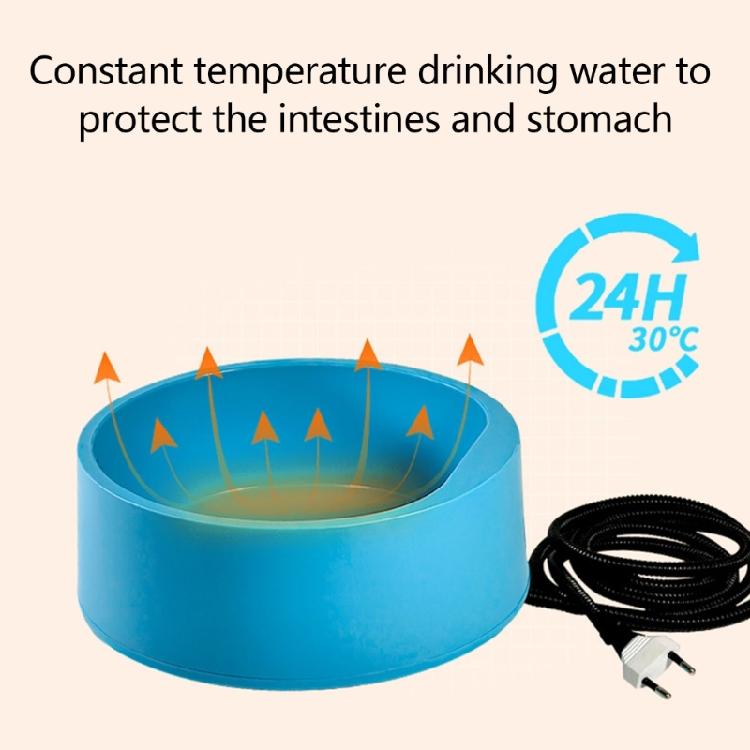 2.6L Auto Temperature Control Pet Water Bowl 220V Heating System For Cold Climates