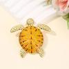Unique Tortoise Design Brooch Lightweight Alloy Jewelry Lapel Pin For Business Outfit Birthday Gift