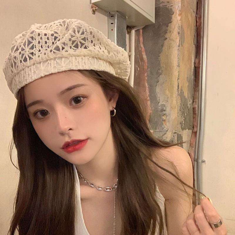 Women's Korean Lace Beret: Breathable, Versatile, Fashionable Summer Hat