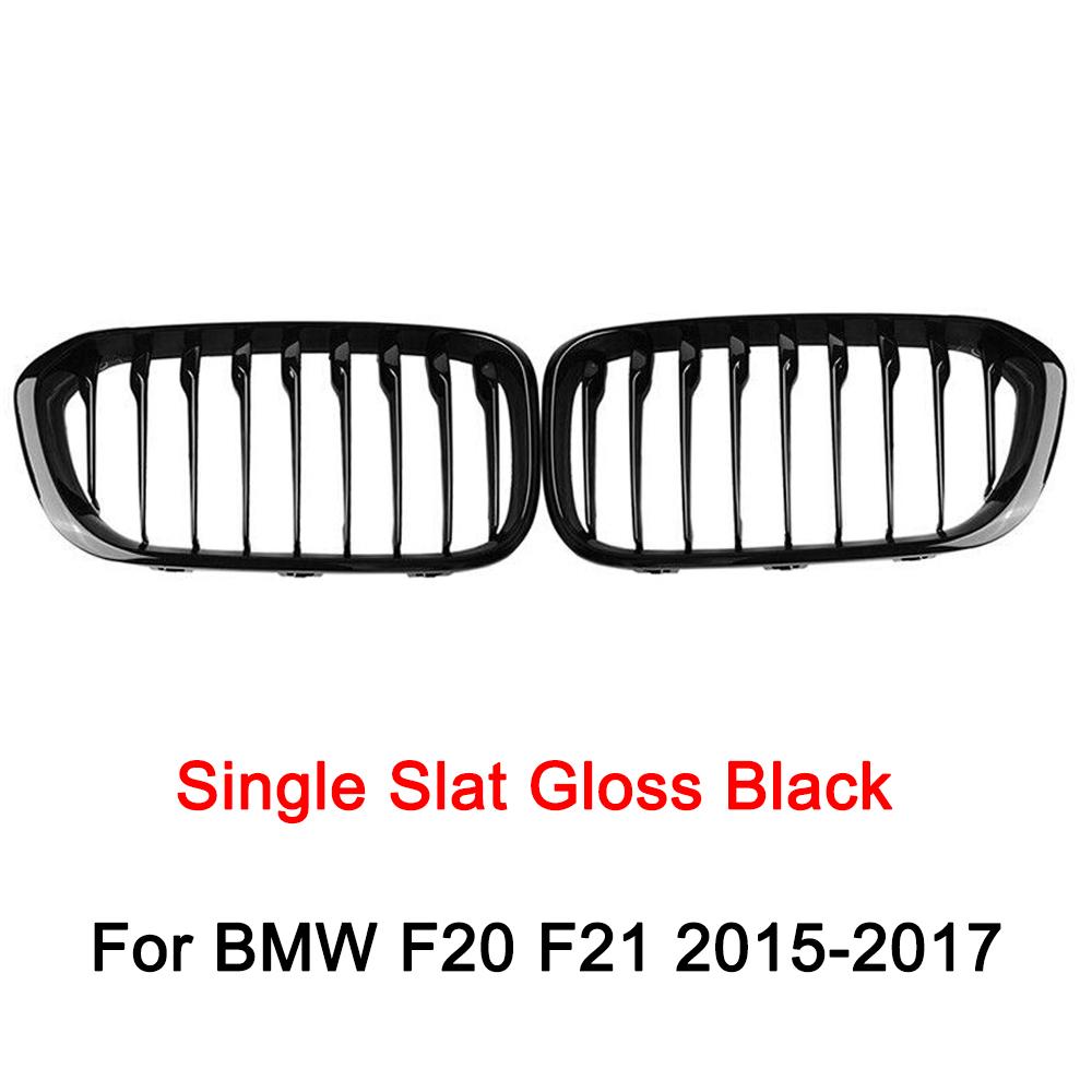 Glossy Black Car Front Bumper Kidney Grille Racing Grills Hood Grill For BMW 1 Series F20 F21 2012 2013 2014 2015 2016 2017